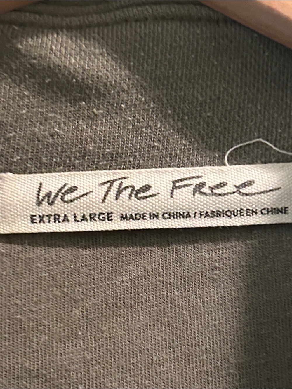 Free People We The Free Long Shacket Distressed Sweatshirt Coat Patch Elbow XL - Picture 4 of 11